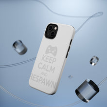 DistinctInk ToughCase for Apple iPhone, Compatible with MagSafe Charging - Keep Calm and Respawn Gamer Video Games