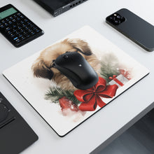 DistinctInk Mouse Pad - 1/4" Foam Rubber - Tibetan Spaniel Puppy Drawing
