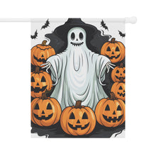 DistinctInk Garden & House Banner / Flag with Ghost Skeleton Pumpkins Pattern Design for Halloween