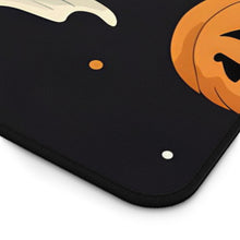 DistinctInk Desk Mat with Spooky Skeleton Pumpkin Patch Design for Halloween