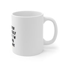 DistinctInk Glossy White Coffee / Tea Mug - I Don't Even Believe Myself Only Have One Beer