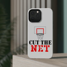 DistinctInk ToughCase for Apple iPhone, Compatible with MagSafe Charging - Cut the Net Basketball