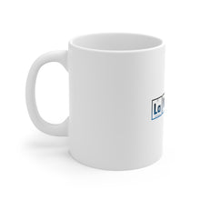 DistinctInk Glossy White Coffee / Tea Mug - Lawyer Elements Periodic Table