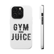 DistinctInk ToughCase for Apple iPhone, Compatible with MagSafe Charging - Gym And Juice