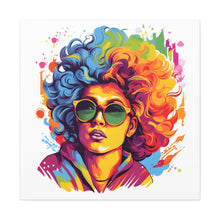 DistinctInk Canvas Wall Art with A World of Words for LGBTQ+ Pride