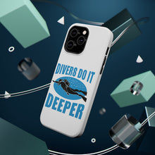 DistinctInk ToughCase for Apple iPhone, Compatible with MagSafe Charging - Divers Do It Deeper