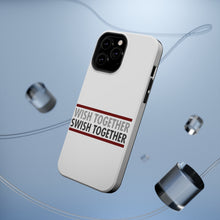 DistinctInk ToughCase for Apple iPhone, Compatible with MagSafe Charging - Wish Together Swish Together Basketball