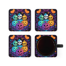 DistinctInk (Set of 4) Corkwood Coasters with Creating Lasting MemoriesDesign for Halloween LGBTQ+ Pride