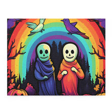 DistinctInk Jigsaw Puzzle with Living Life to the Fullest Design for Halloween  LGBTQ+ Pride