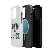 DistinctInk ToughCase for Apple iPhone, Compatible with MagSafe Charging - Gym And Juice