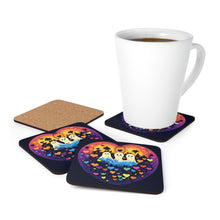 DistinctInk (Set of 4) Corkwood Coasters with A Life Of AdventureDesign for Halloween LGBTQ+ Pride