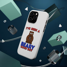 DistinctInk ToughCase for Apple iPhone, Compatible with MagSafe Charging - I've Been A Beary Good Boy