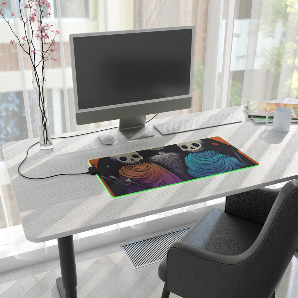 LED Gaming Mouse Pad with The Paths We Choose Design for Halloween LGBTQ+ Pride, view 13