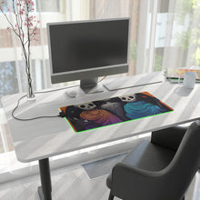 DistinctInk LED Gaming Mouse Pad with The Paths We Choose Design for Halloween  LGBTQ+ Pride
