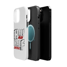 DistinctInk ToughCase for Apple iPhone, Compatible with MagSafe Charging - Half Man Half Crocodile