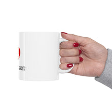 DistinctInk Glossy White Coffee / Tea Mug - Cute Enough To Stop Your Heart Skilled Restart