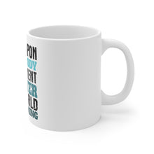 DistinctInk Glossy White Coffee / Tea Mug - Swimming My Weapon is My Body Water
