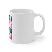 DistinctInk Glossy White Coffee / Tea Mug - You Gotta Hustle for the Muscle