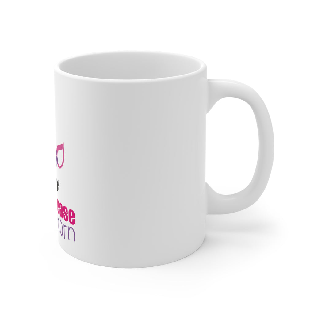 Glossy White Coffee / Tea Mug - Beach Please I'm a Unicorn, view 3