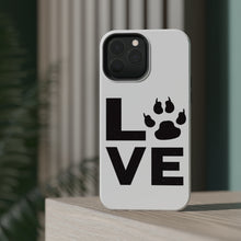 DistinctInk ToughCase for Apple iPhone, Compatible with MagSafe Charging - Love - Dog Paw