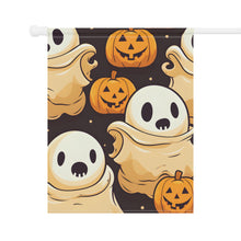 DistinctInk Garden & House Banner / Flag with Ghost Skeleton Pumpkin Pattern Design for Halloween