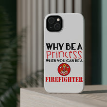 DistinctInk ToughCase for Apple iPhone, Compatible with MagSafe Charging - Why Be a Princess When You Can Be a Firefighter
