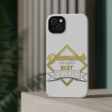 DistinctInk ToughCase for Apple iPhone, Compatible with MagSafe Charging - Diamonds Are a Girl's Best Friend