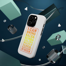 DistinctInk ToughCase for Apple iPhone, Compatible with MagSafe Charging - Swing Salsa Rumba Cha Cha Waltz in Heels