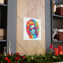 DistinctInk Canvas Wall Art with Leading with Courage and Grace for LGBTQ+ Pride