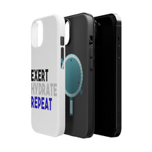DistinctInk ToughCase for Apple iPhone, Compatible with MagSafe Charging - Exert Hydrate Repeat