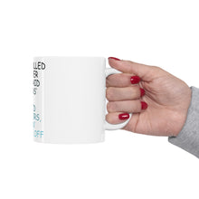 DistinctInk Glossy White Coffee / Tea Mug - Cop Pulled Over, Rock Paper Scissors
