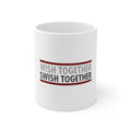Glossy White Coffee / Tea Mug - Wish Together Swish Together Basketball