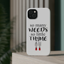 DistinctInk ToughCase for Apple iPhone, Compatible with MagSafe Charging - So Many Weeds So Little Thyme - Gardening