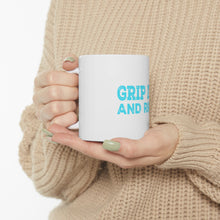 DistinctInk Glossy White Coffee / Tea Mug - Golf Grip It And Rip It
