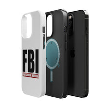DistinctInk ToughCase for Apple iPhone, Compatible with MagSafe Charging - FBI Fanatic Boxing Individual