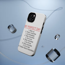 DistinctInk ToughCase for Apple iPhone, Compatible with MagSafe Charging - My Perfect Day - Motorbike Motorcycle