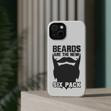 DistinctInk ToughCase for Apple iPhone, Compatible with MagSafe Charging - Beards are the New Six Pack