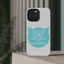 DistinctInk ToughCase for Apple iPhone, Compatible with MagSafe Charging - Cat Population is My Best Friend