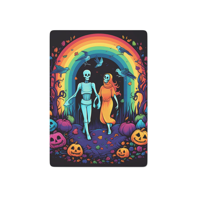 DistinctInk Playing Poker Cards with The Enduring Beauty of Writing Design for Halloween LGBTQ+ Pride