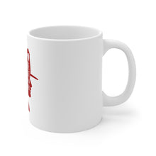 DistinctInk Glossy White Coffee / Tea Mug - Feel Safe at Night Sleep with a Firefighter