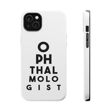 DistinctInk ToughCase for Apple iPhone, Compatible with MagSafe Charging - Ophthalmologist Eye Chart