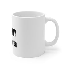 DistinctInk Glossy White Coffee / Tea Mug - I Heart My Firefighter