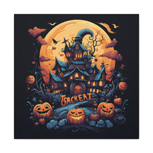 DistinctInk Canvas Wall Art with Spooky Sweet Treats for Halloween