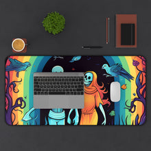 DistinctInk Desk Mat with The Enduring Beauty of Writing Design for Halloween  LGBTQ+ Pride