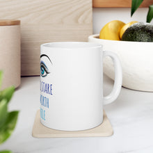 DistinctInk Glossy White Coffee / Tea Mug - People Will Stare Make it Worth Their While