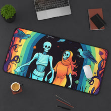 DistinctInk Desk Mat with The Enduring Beauty of Writing Design for Halloween  LGBTQ+ Pride