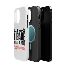 DistinctInk ToughCase for Apple iPhone, Compatible with MagSafe Charging - I Bake What is Your Superpower