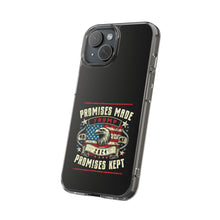 DistinctInk Hybrid (Acrylic/TPU) Clear Slim Fit Case for Apple iPhone | Trump: Promises Made, Promises Kept - Conservative