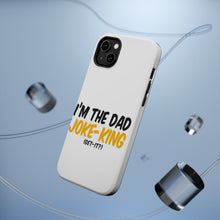 DistinctInk ToughCase for Apple iPhone, Compatible with MagSafe Charging - I'm the Dad Joke-King (Get-It?)