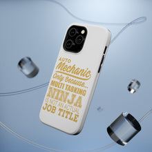 DistinctInk ToughCase for Apple iPhone, Compatible with MagSafe Charging - Auto Mechanic Multi Tasking Ninja